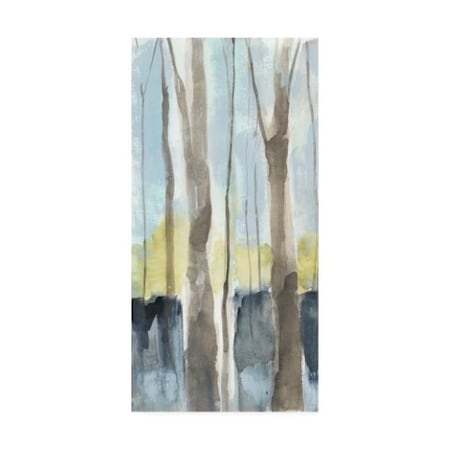 Jennifer Goldberger 'Tree Line Diptych I' Canvas Art,10x19